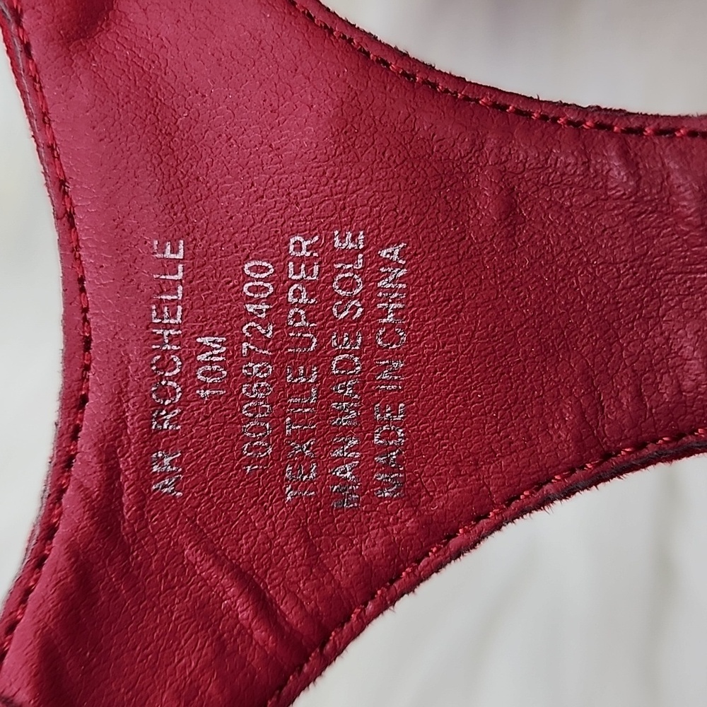 American Rag Rochelle Red Sandal Wedges - New In Box - Picture 16 of 16